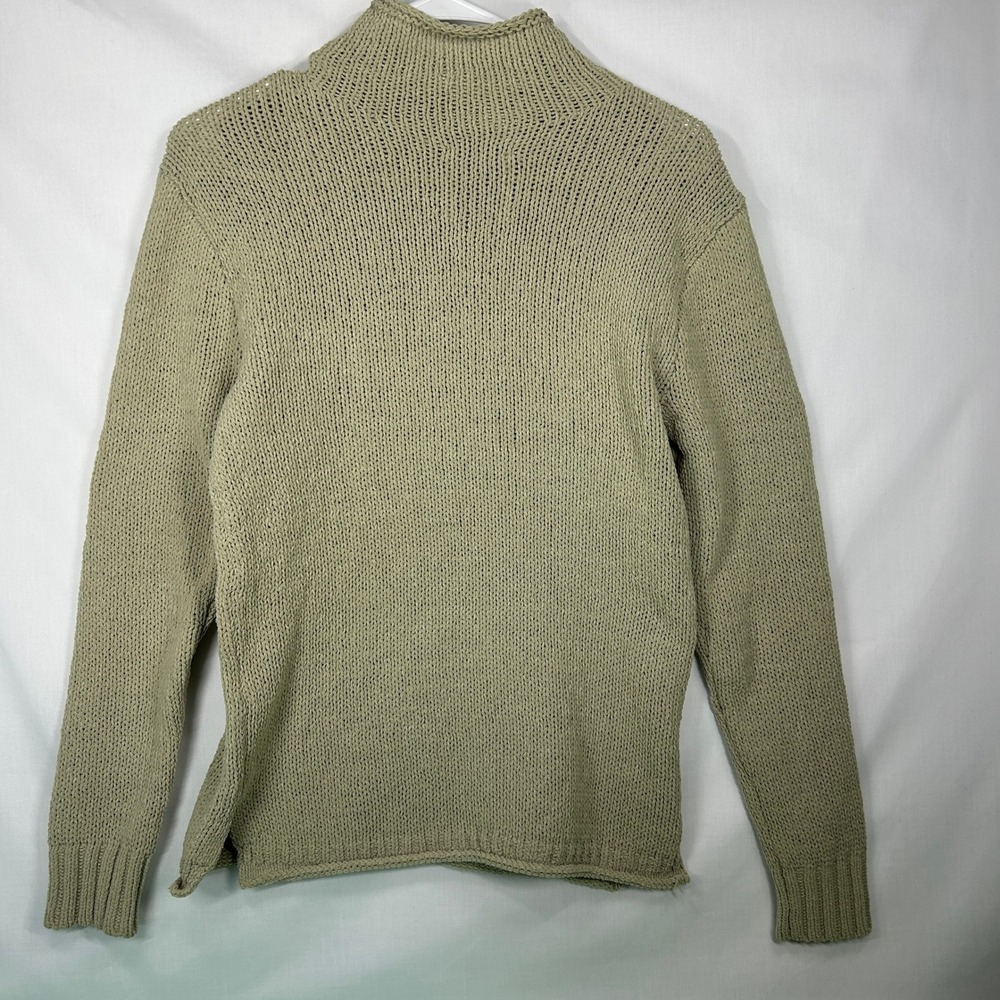 Abercrombie & Fitch Beige Chenille Mock Neck Knit Sweater – Small (S)